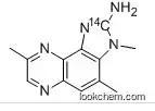 Molecular Structure of 210100-52-0 (2-Amino-3,4,8-trimethyl-3H-imidazo[4,5-f]quinoxaline-2-14C)